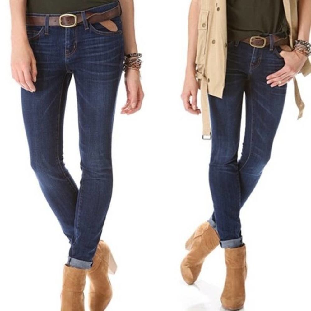 CURRENT ELLIOTT DARK WASH SKINNY JEANS SIZE 27 X 33